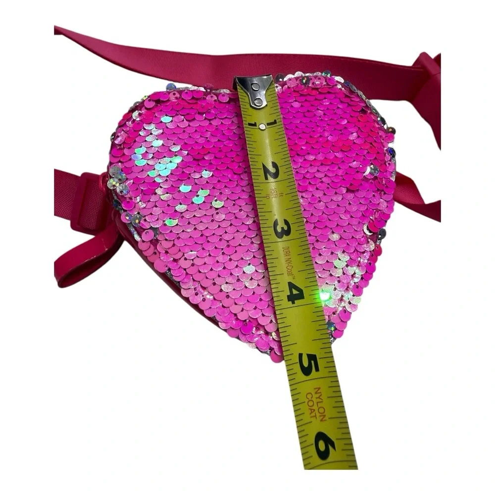 Cat & Jack Pink Sequin Heart Bag NEW BBOX4
